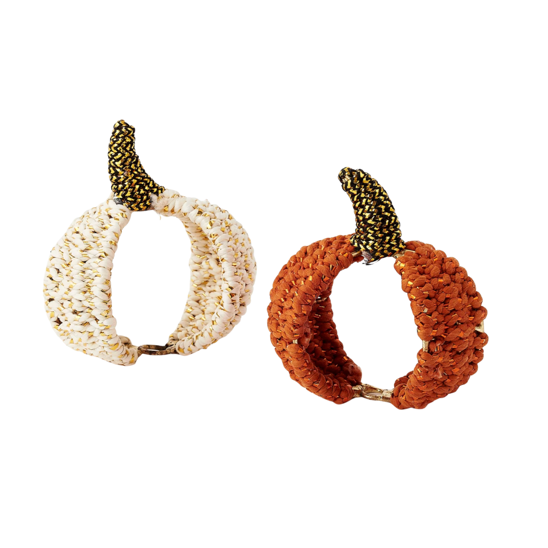 Pumpkin Beaded Napkin Rings