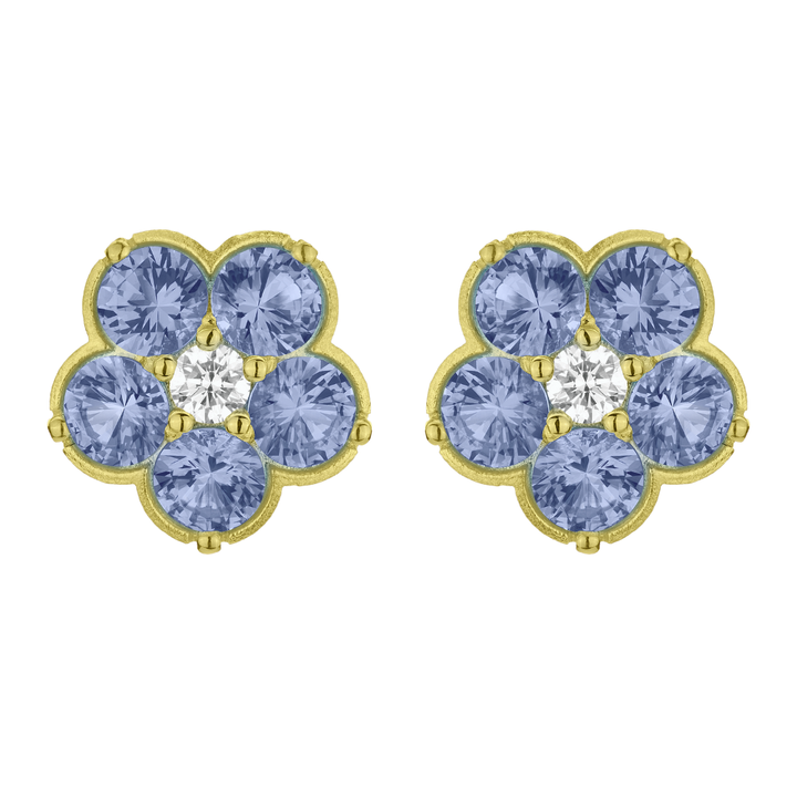 PAUL MORELLI 18K YELLOW GOLD WILD CHILD STUD EARRINGS