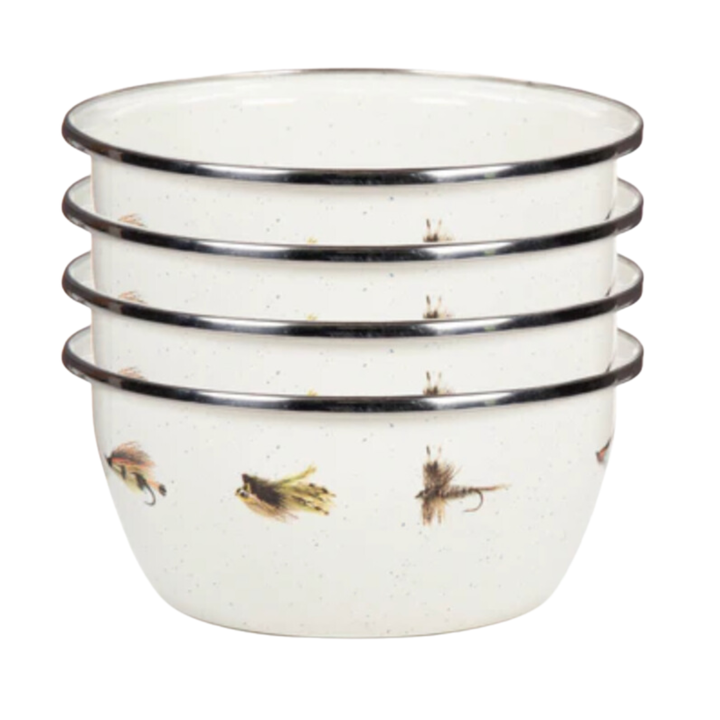 GOLDEN RABBIT Fishing Fly Salad Bowl