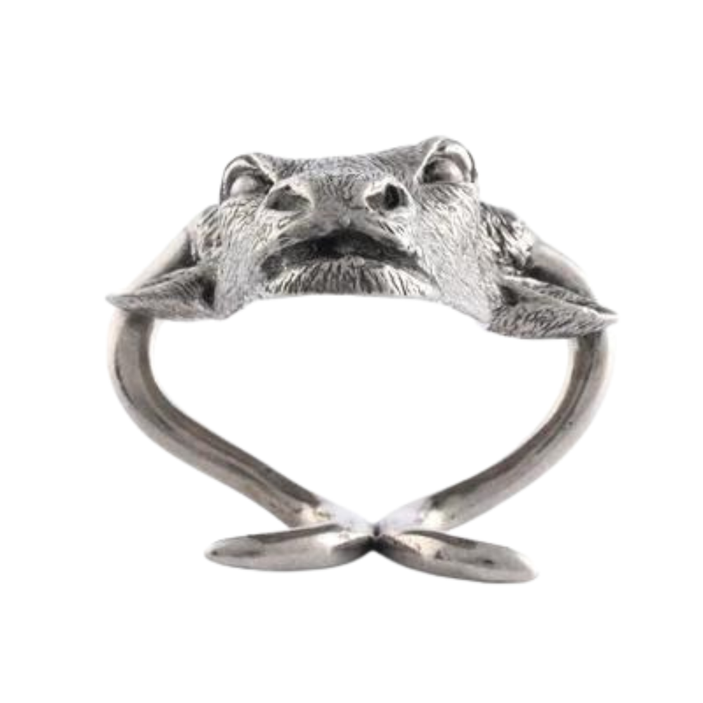 VAGABOND HOUSE STEER HEAD PEWTER NAPKIN RING