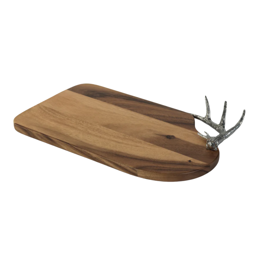 ZODAX Davos Cheese Or Charcuterie Board With Antler Handles Default Title