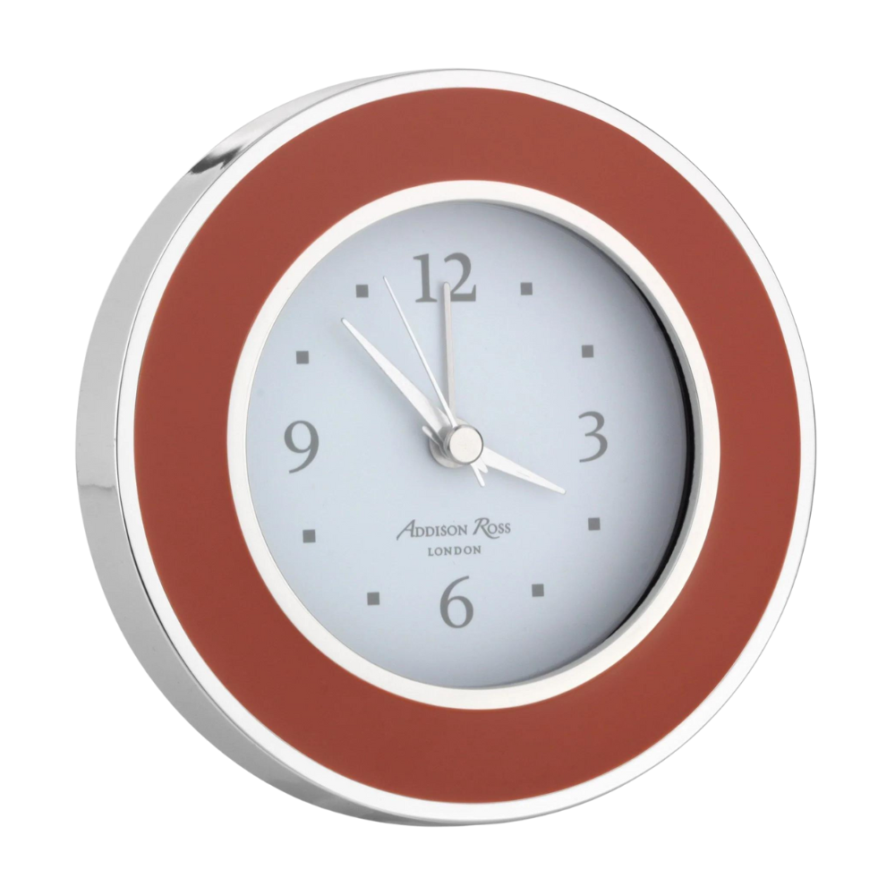ADDISON ROSS Orange And Silver Alarm Clock Default Title