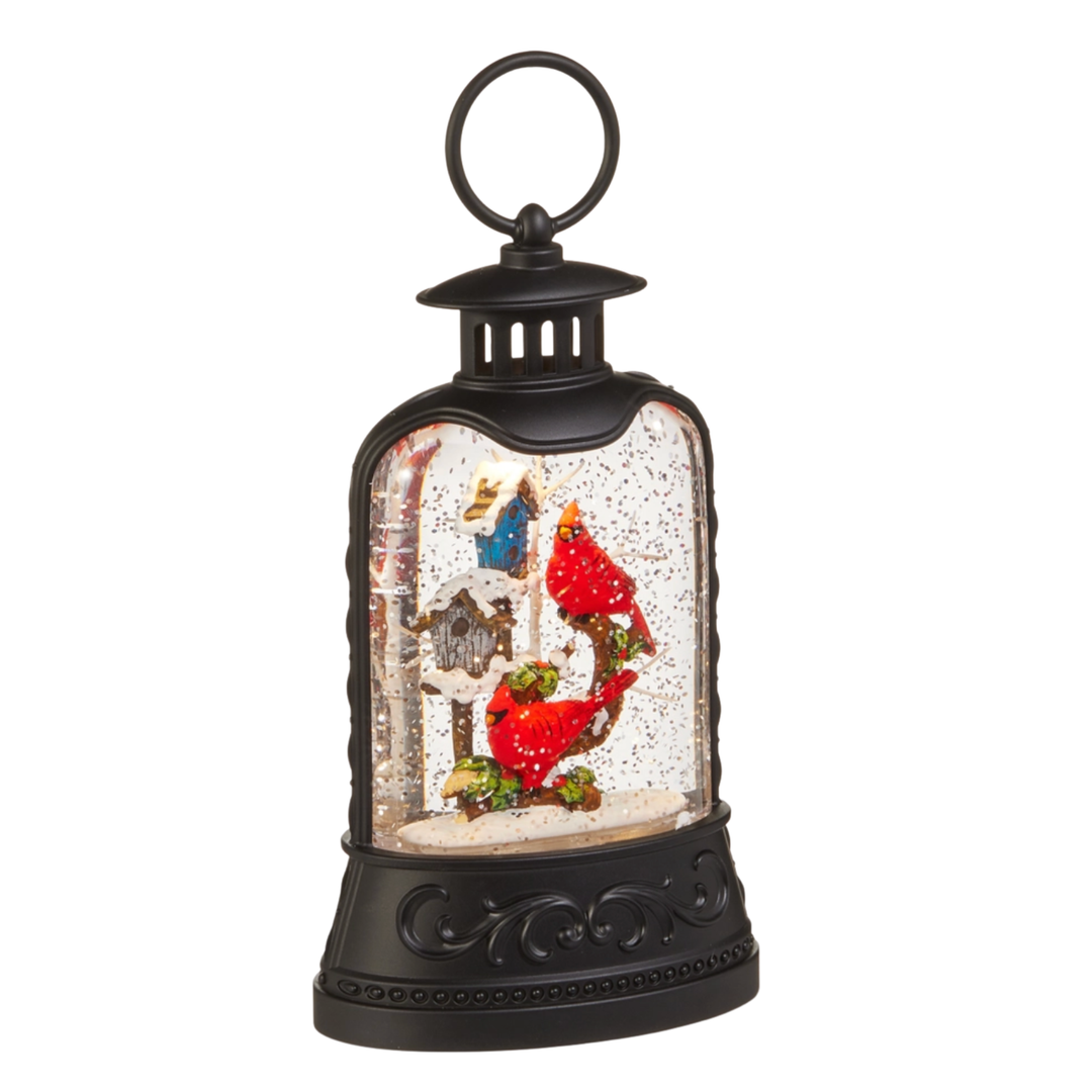 RAZ IMPORTS Cardinal And Birdhouse Lighted Water Lantern Default Title