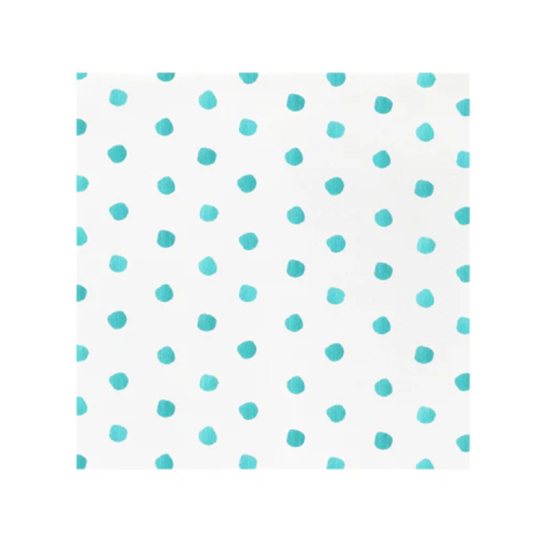 VIETRI Papersoft Napkins Dot Aqua Dinner Napkins P/20