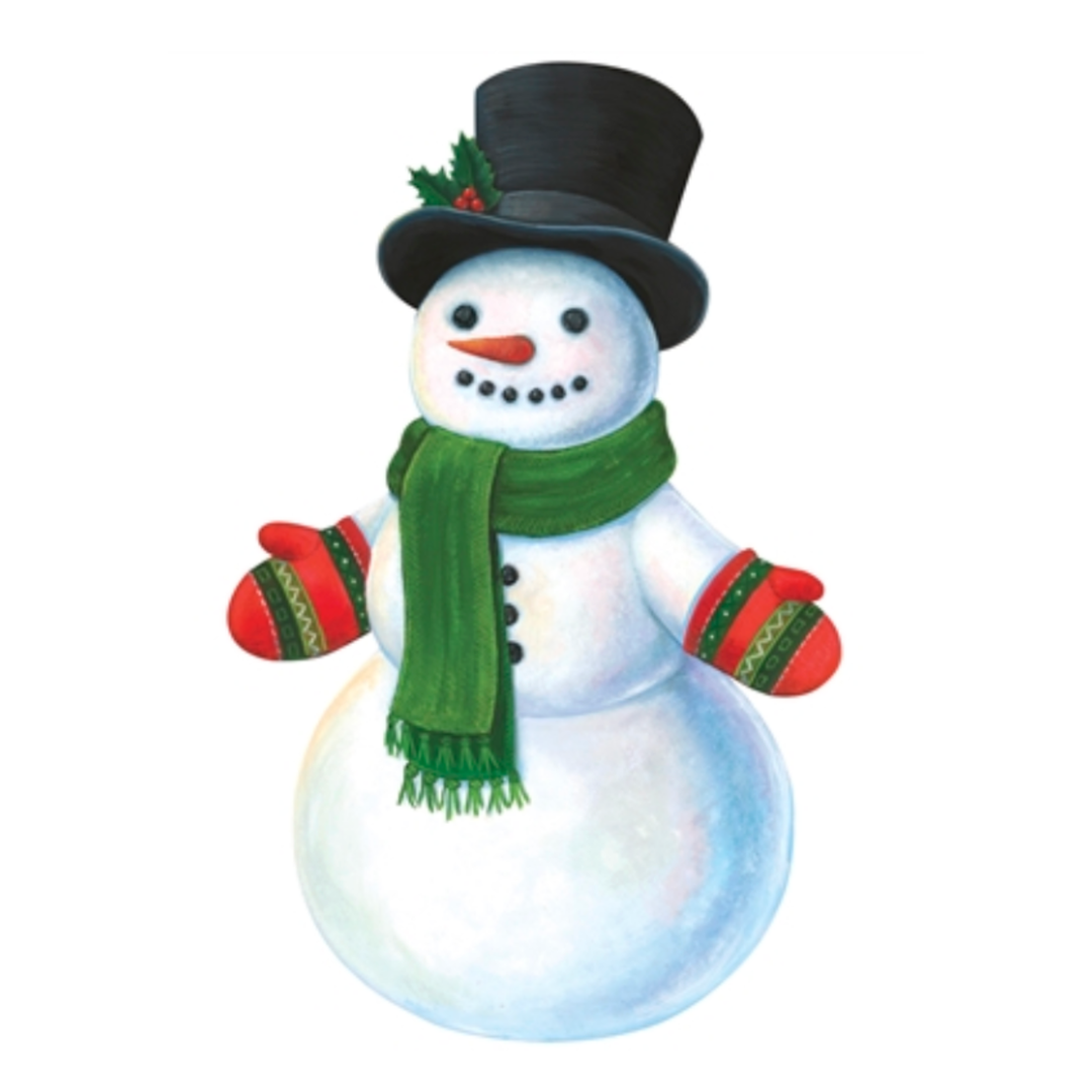 HESTER & COOK Die Cut Snowman Placemat Default Title