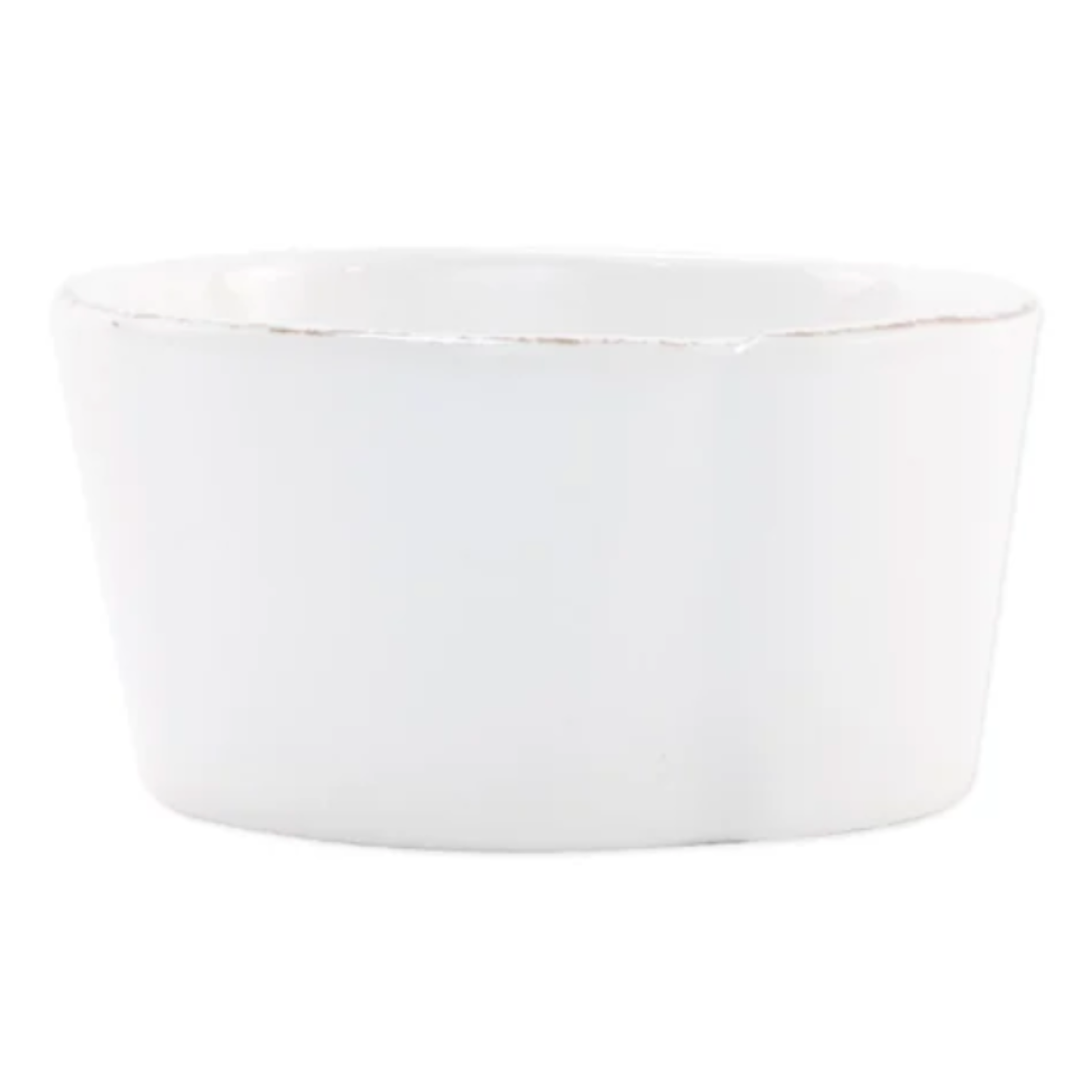 VIETRI Melamina Lastra White Condiment Bowl