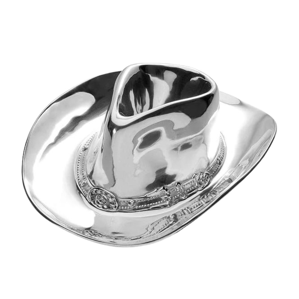 WILTON ARMETALE Cowboy Hat Chip And Dip Tray Default Title