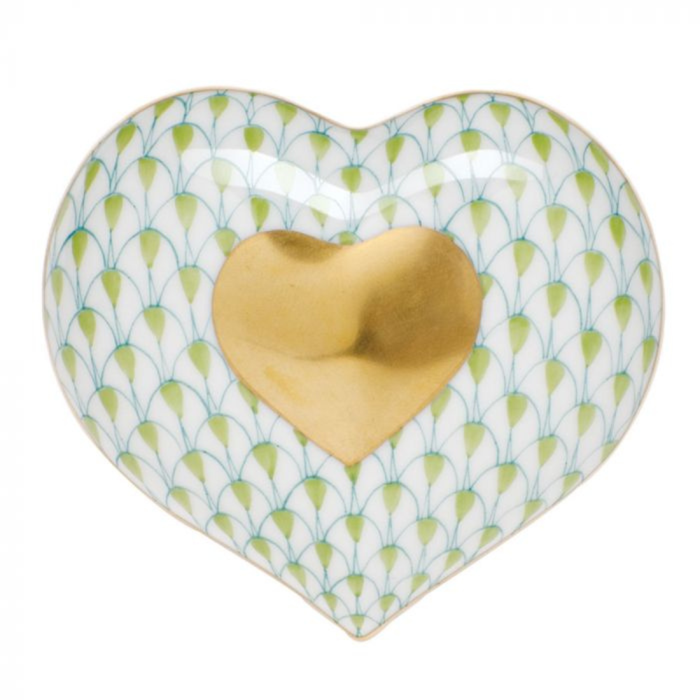 HEREND HEART OF GOLD KEYLIME