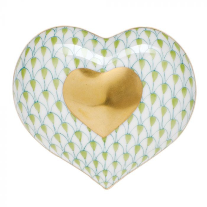 HEREND HEART OF GOLD KEYLIME