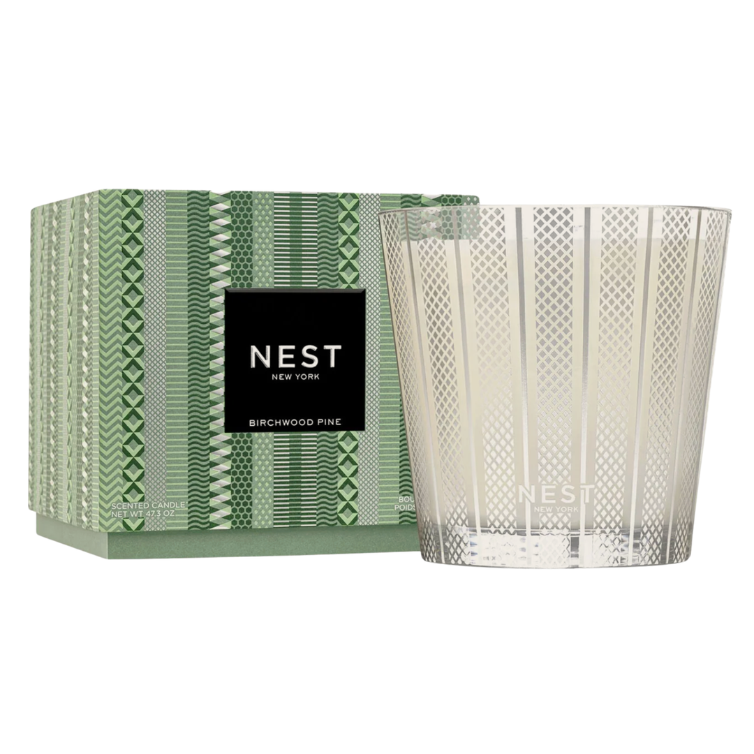 NEST Birchwood Pine Luxury 4 Wick Candle