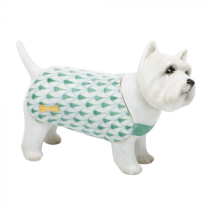 HEREND West Highland Terrier GREEN