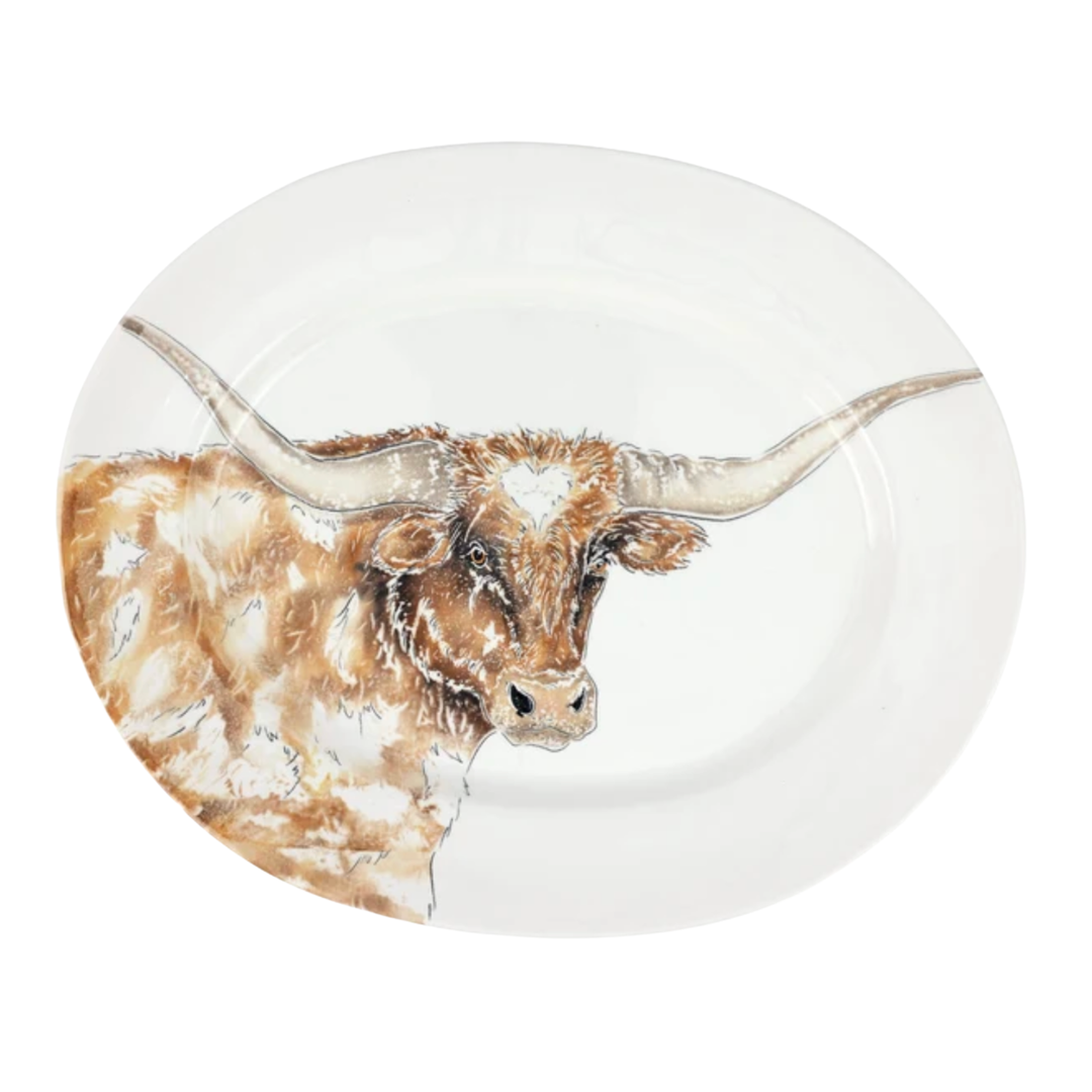 VIETRI Longhorn Large Oval Platter Default Title
