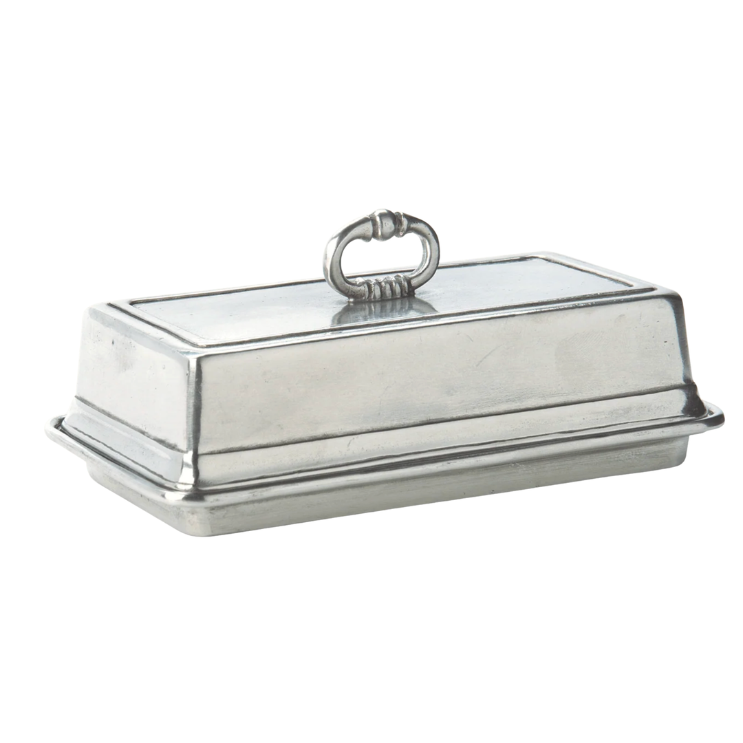 Pewter Covered Butter Dish