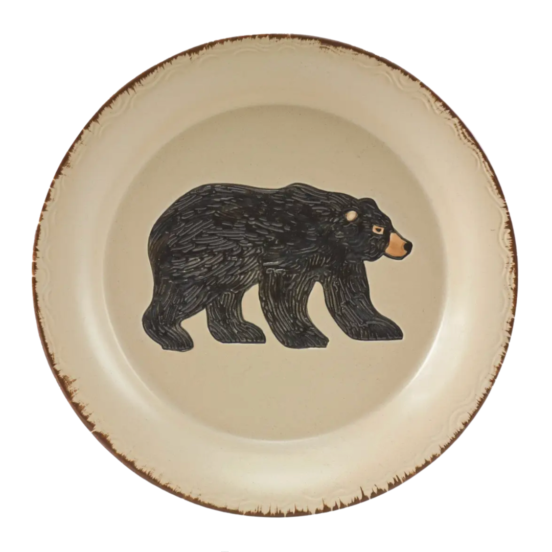 PARK DESIGNS Rustic Retreat Bear Salad Plate