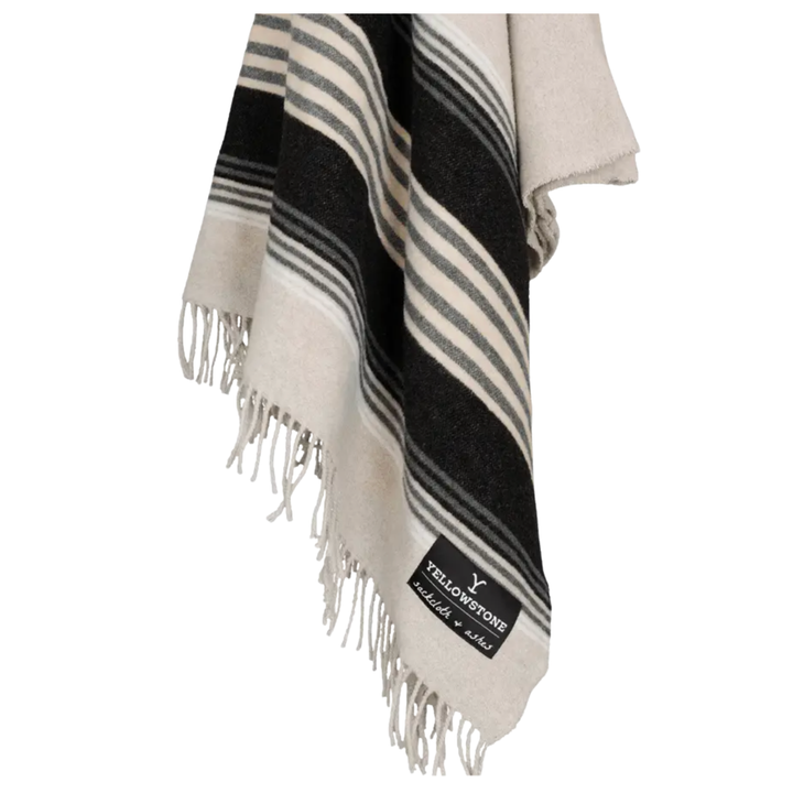 SACKCLOTH AND ASHES SACKCLOTH & ASHES YELLOWSTONE BONE THROW BLANKET