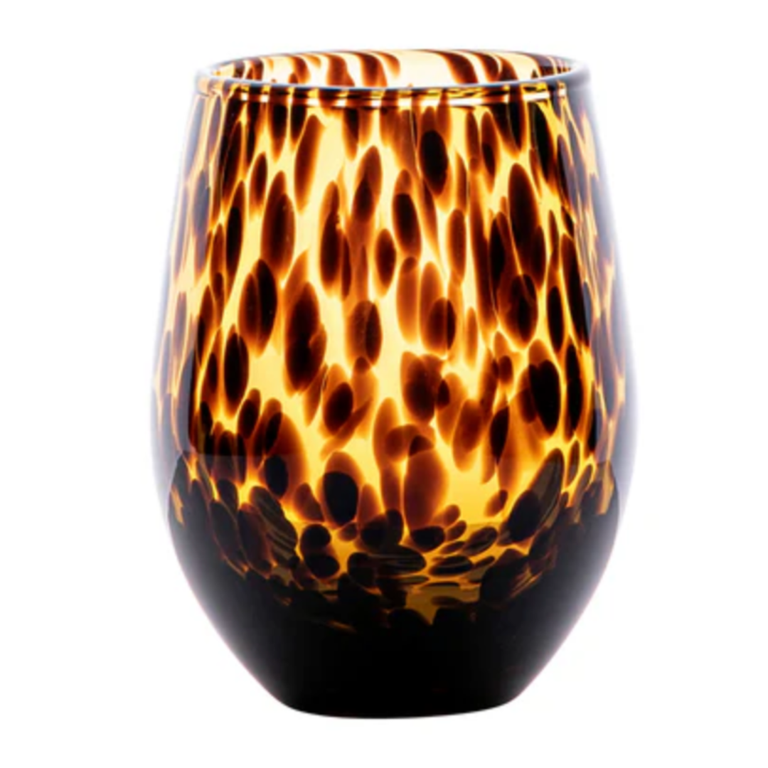 JULISKA Puro Tortoiseshell Stemless Wine Glass
