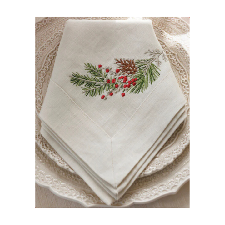 ARTE ITALICA Sprig Cream Dinner Napkin Default Title