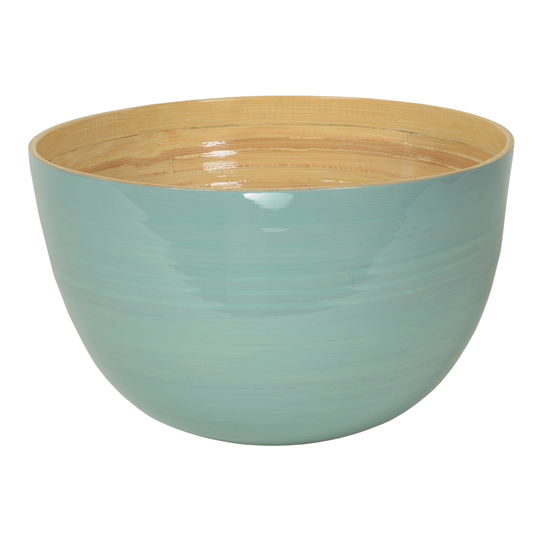 ALBERT L. Ice Blue Bamboo Family Bowl Default Title