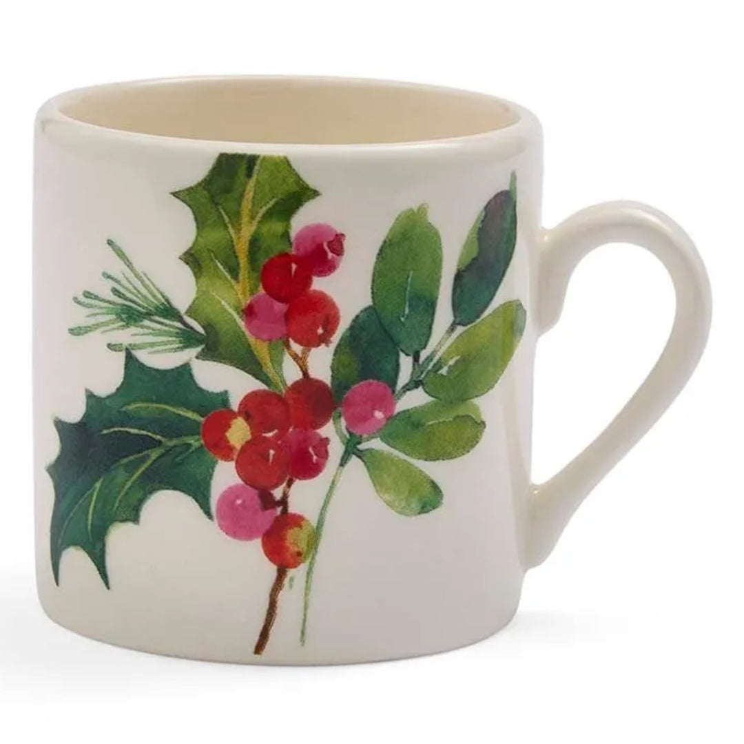 PORTMEIRION Botanic Garden Christmas Holly Espresso Cup