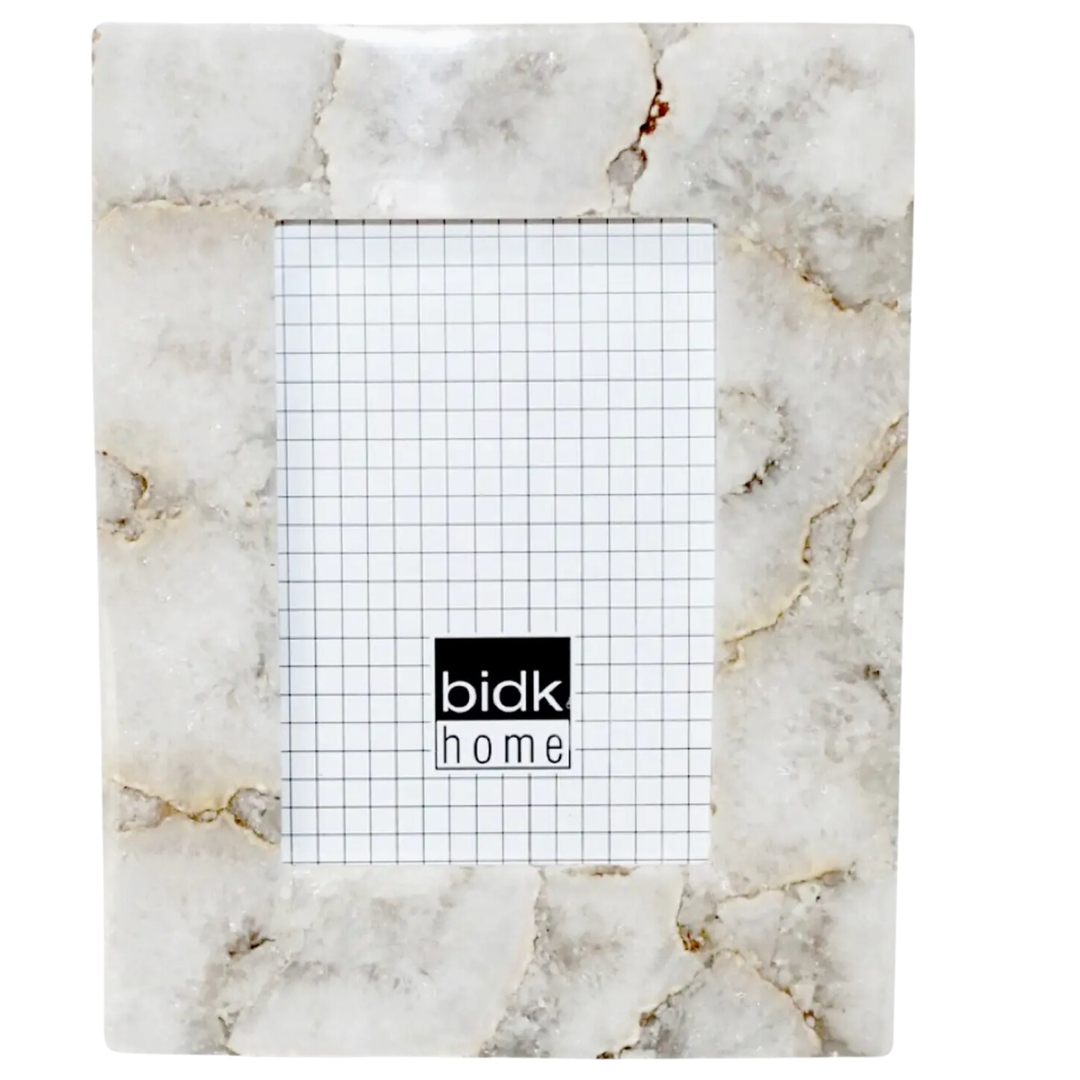 BIDKHOME White Agate Photo Frame