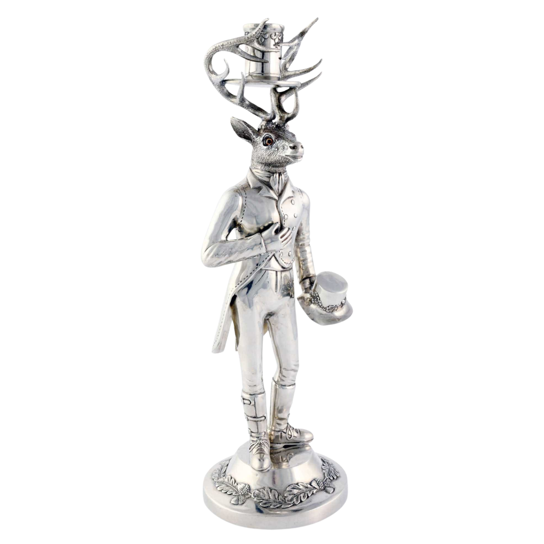 VAGABOND HOUSE House Gentleman Tall Elk Candlestick