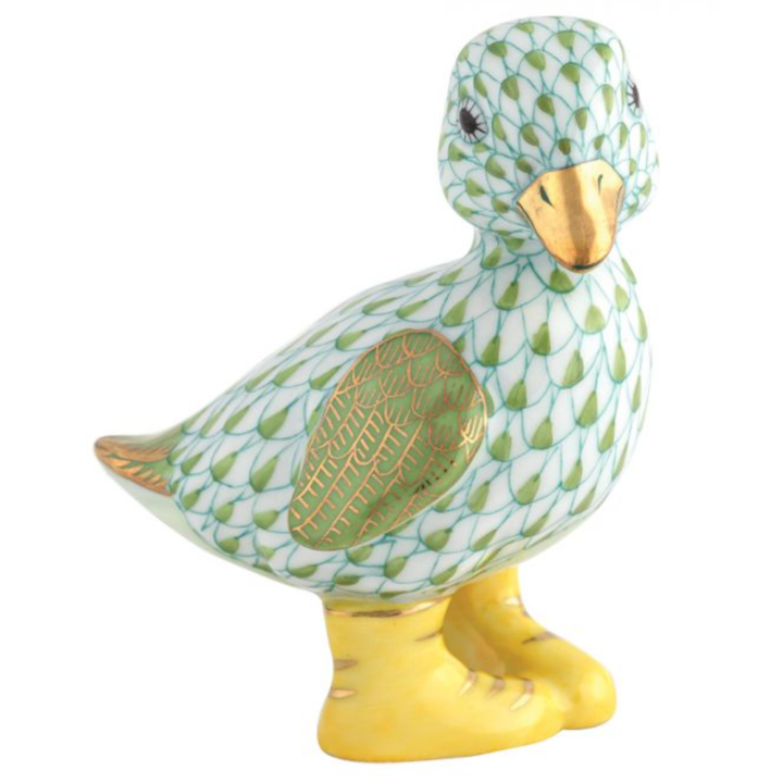 HEREND Duckling In Boots KEYLIME