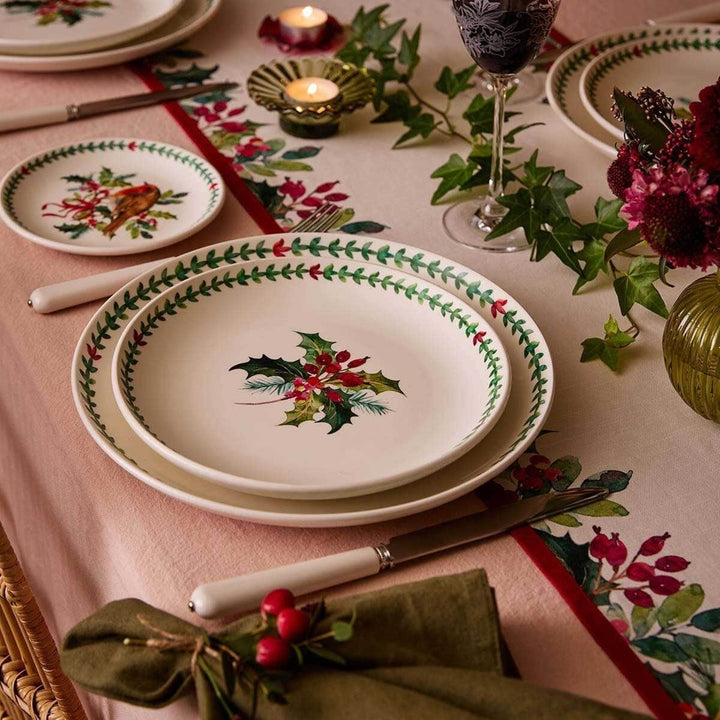 PORTMEIRION Botanic Garden Christmas Holly Salad Plate