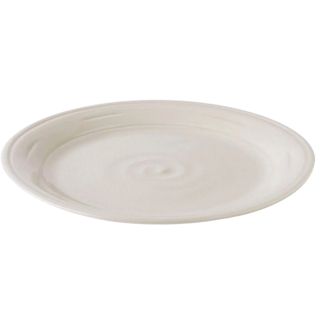 SIMON PEARCE Belmont Crackle Ivory Dinner Plate