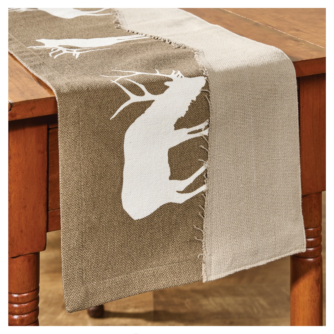 PARK DESIGNS Elk Lodge Applique Runner 36" Default Title