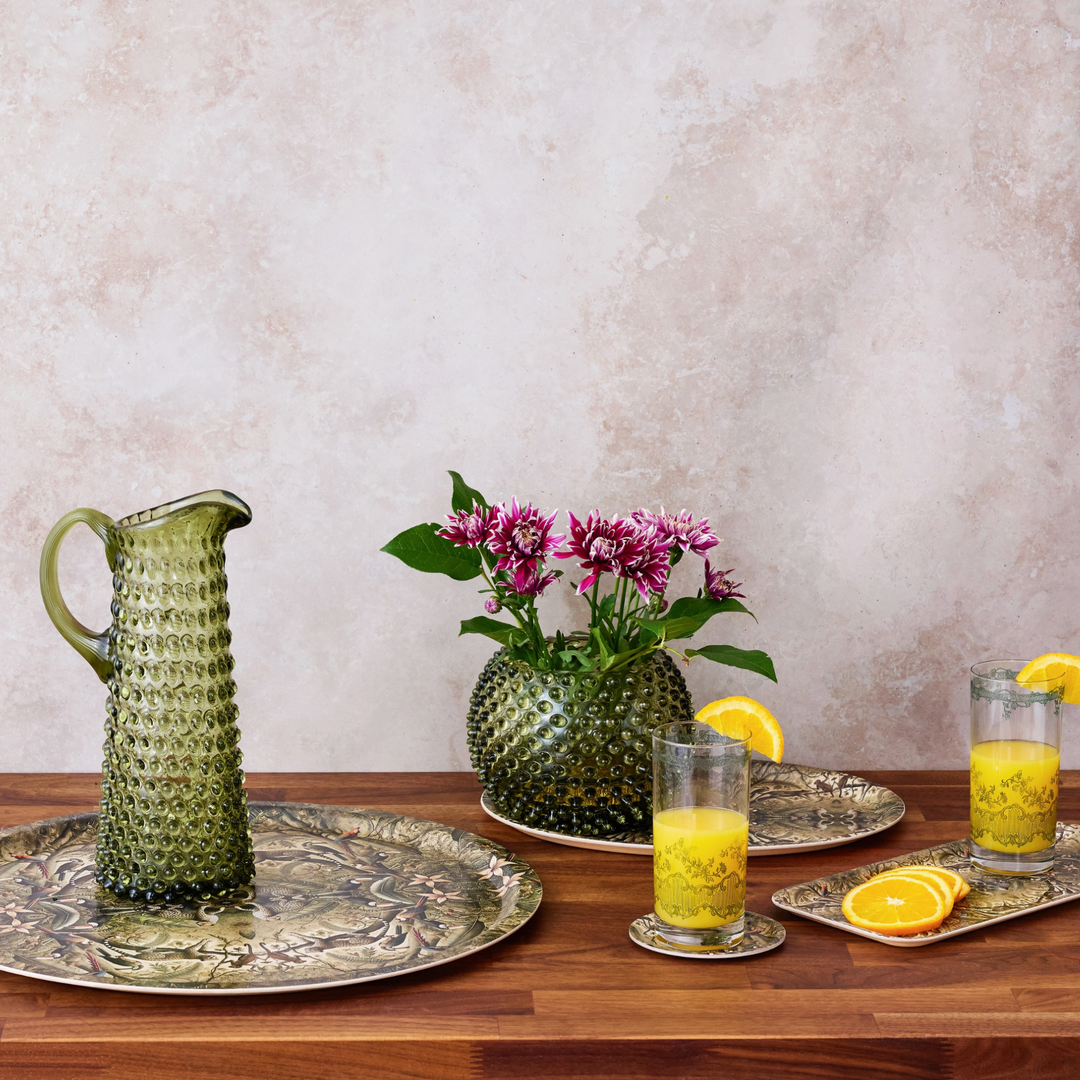 MAURE LUXURY GIFTS Hobnail Moss Green Jug