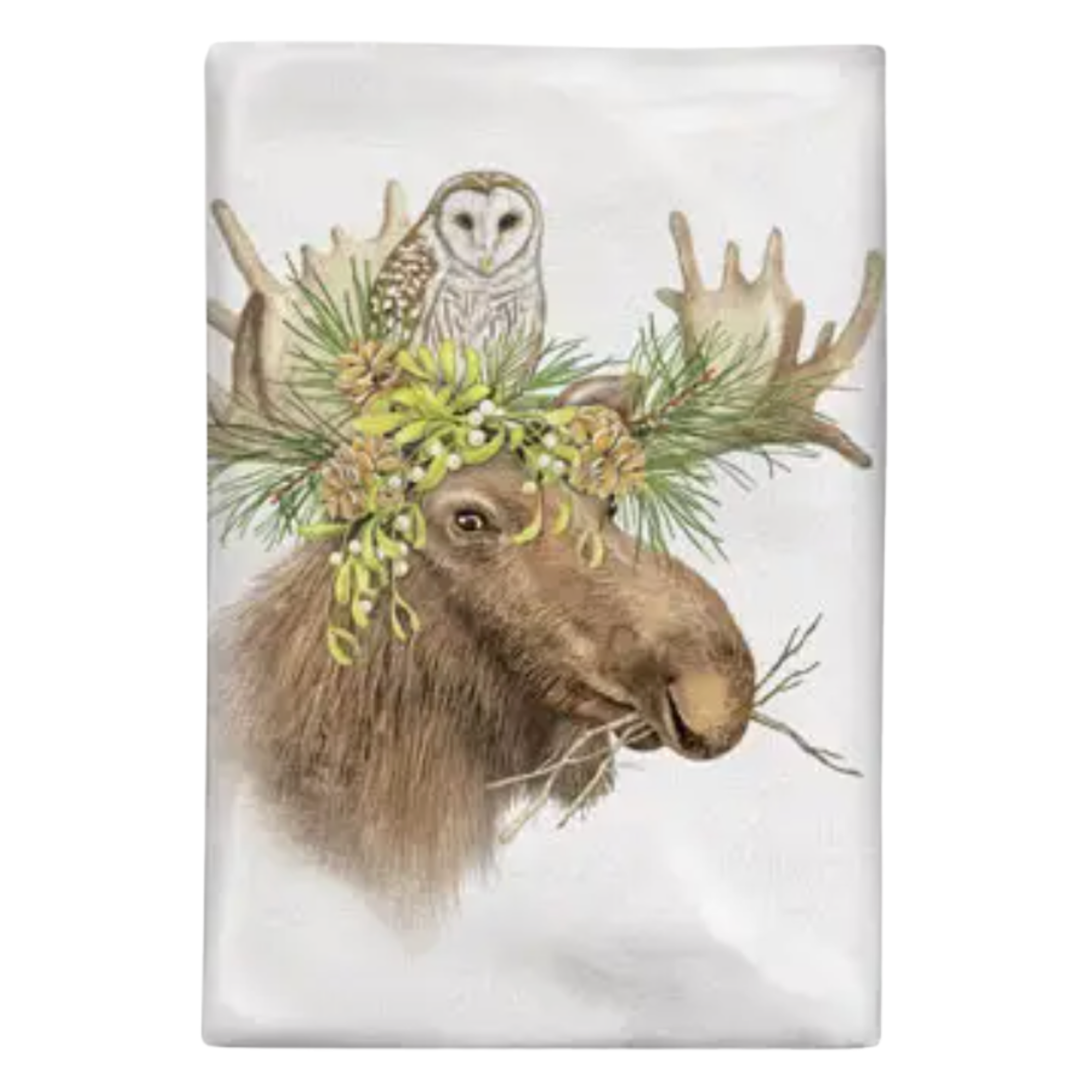 MARY LAKE THOMPSON Moose Owl Bagged Towel Default Title