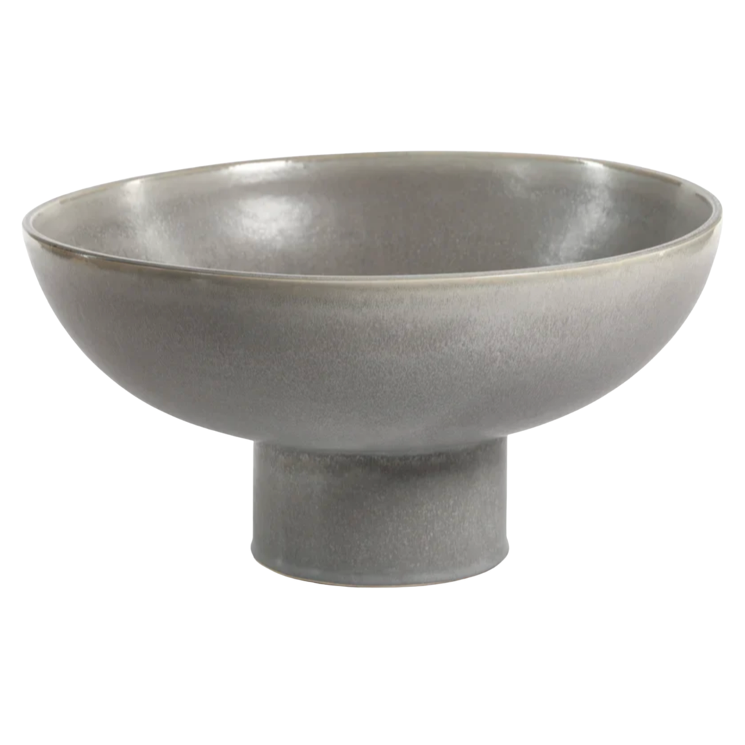 ZODAX Cote D'Ivoire Glazed Footed Stoneware Bowl Default Title