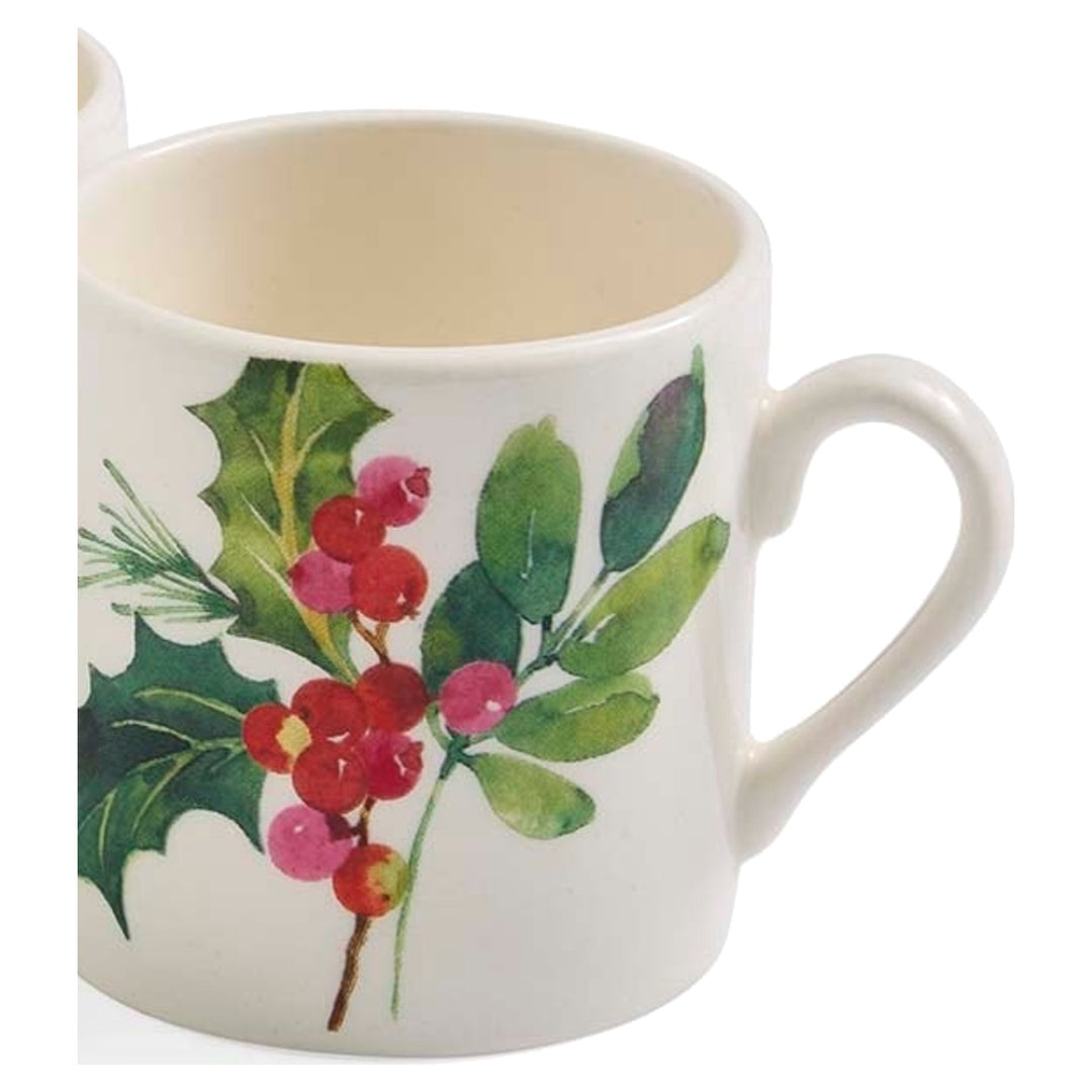 PORTMEIRION Botanic Garden Christmas Holly Espresso Cup