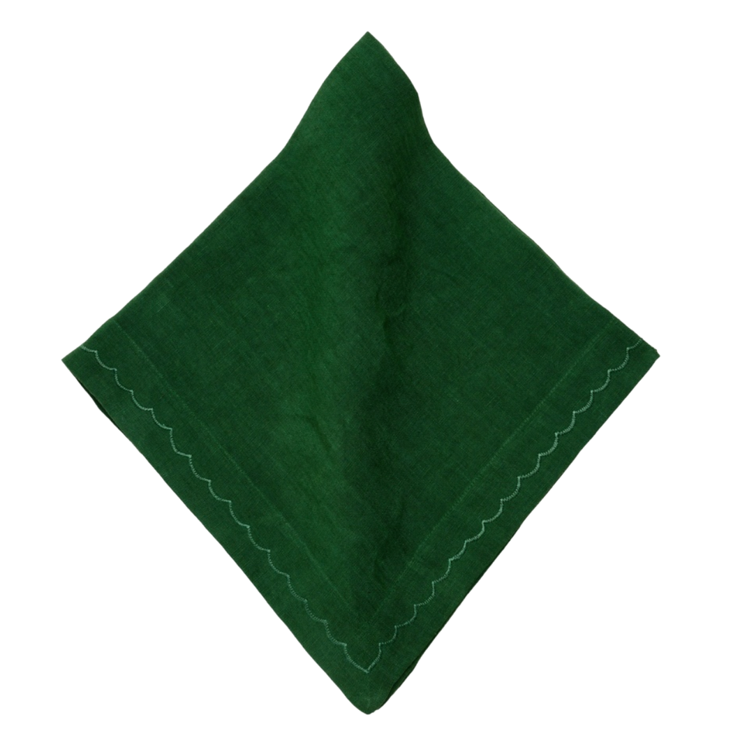 DEBORAH RHODES Signature Washed Linen Pine Napkin Default Title