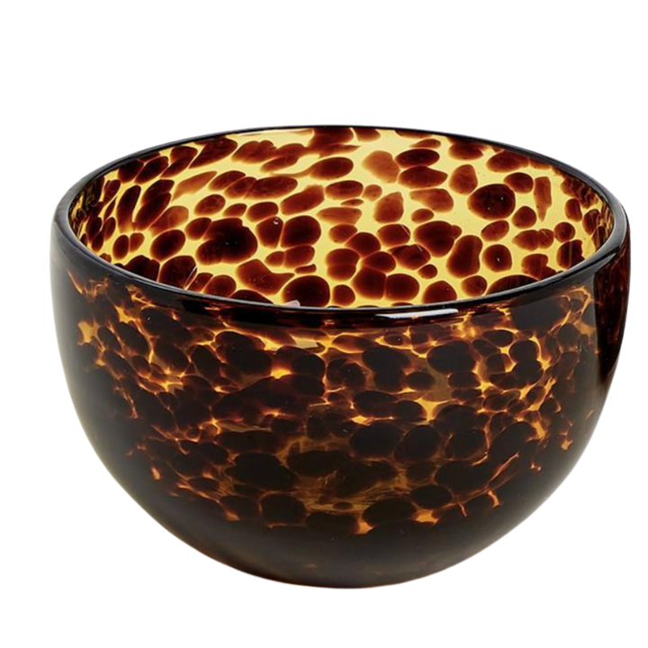TWO'S COMPANY Individually Sold Tortoise Tidbit Print Bowl Default Title