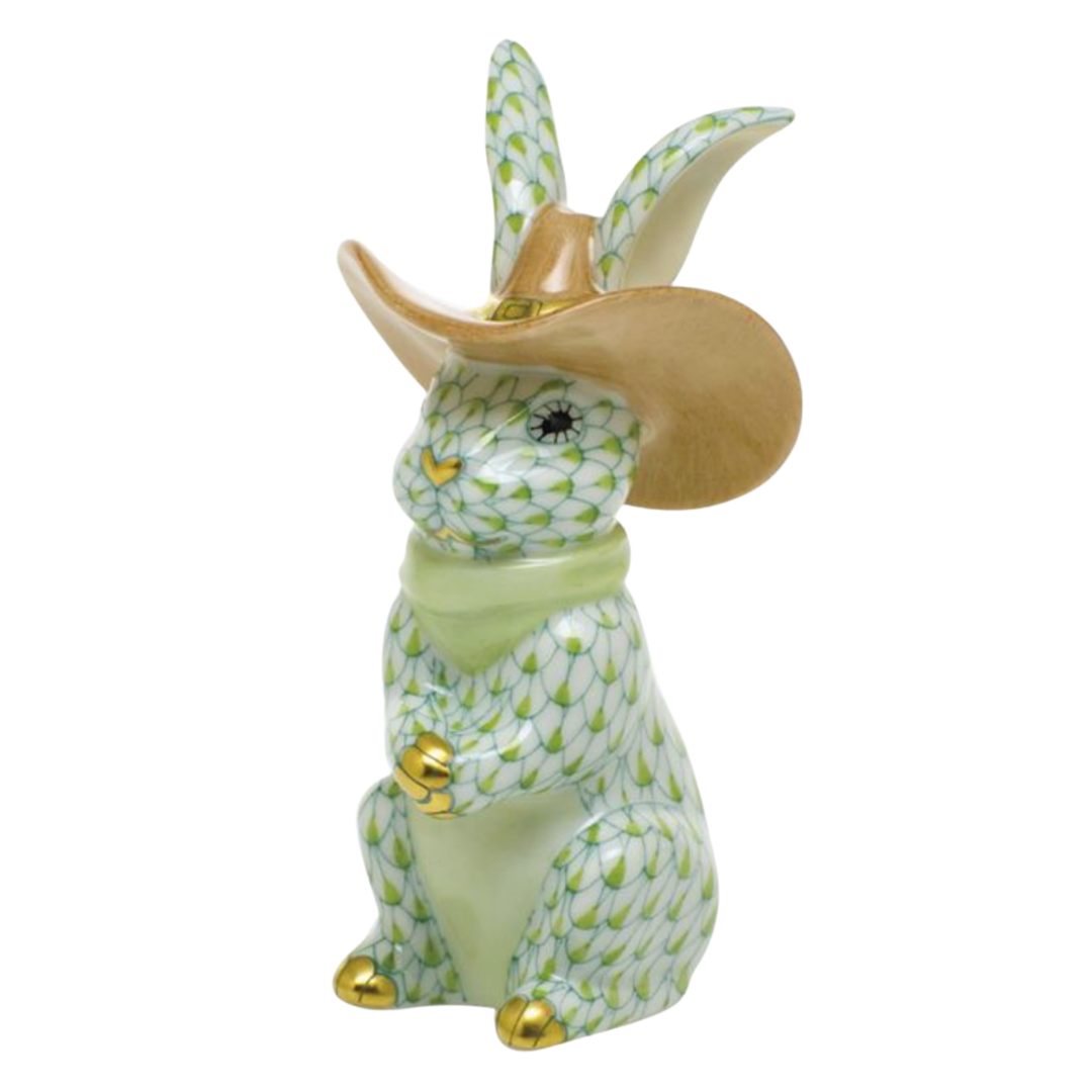 HEREND Cowboy Bunny KEYLIME
