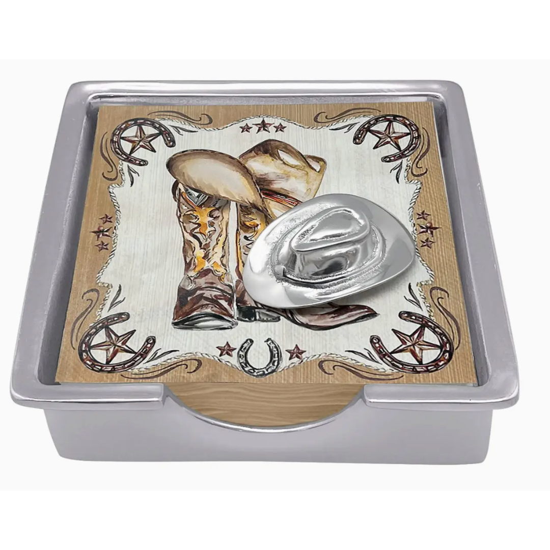 MARIPOSA Cowboy Hat Napkin Box Set