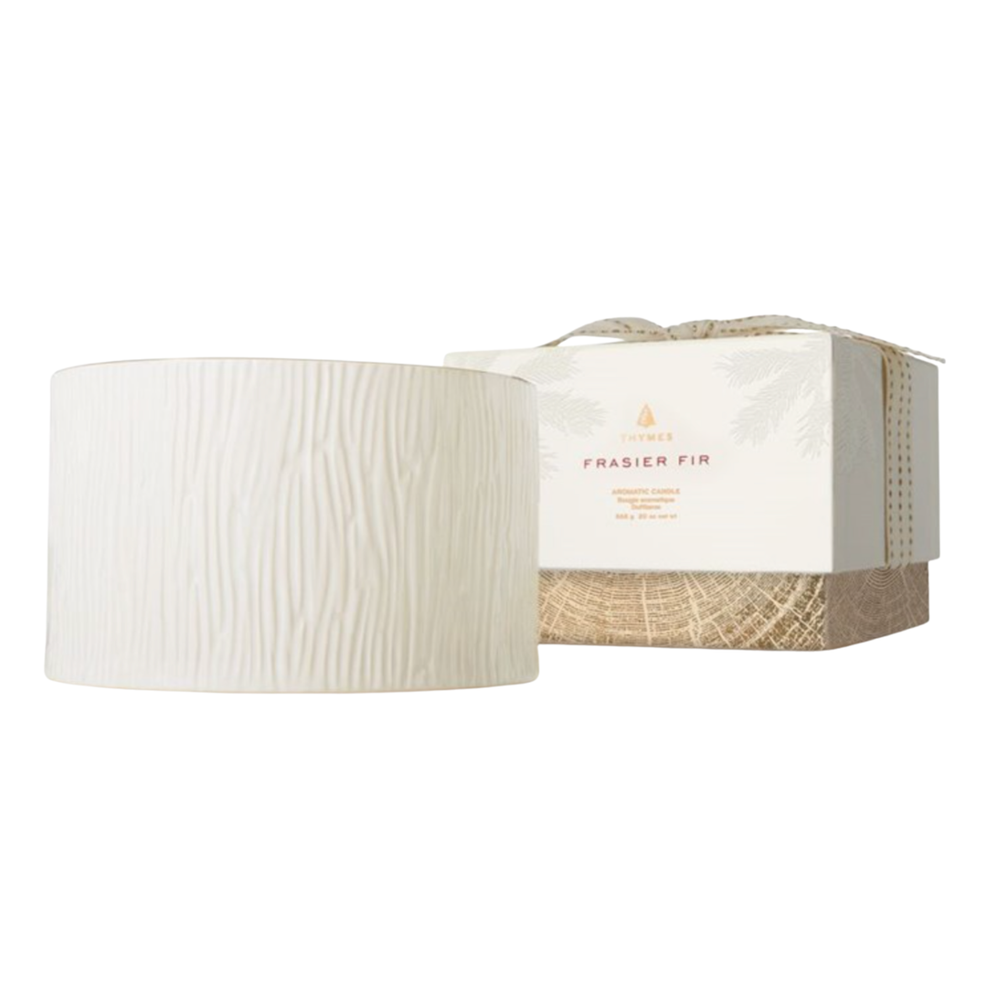 THYMES Frasier Fir Ceramic Poured 3-Wick Candle Default Title