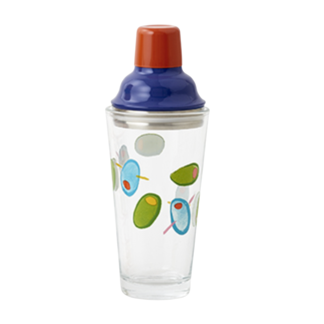 180 DEGREES Terrazzo Red Top Cocktail Shaker