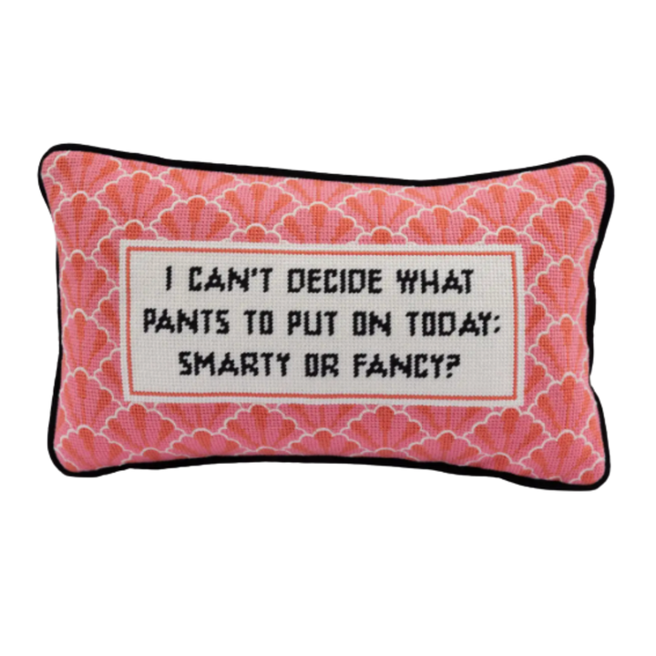 FURBISH STUDIO Pants Needlepoint Pillow Default Title