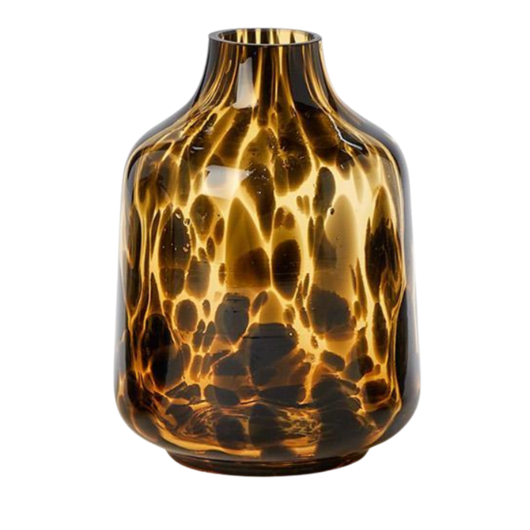 TWO'S COMPANY Tortoise Pint Oval Vase