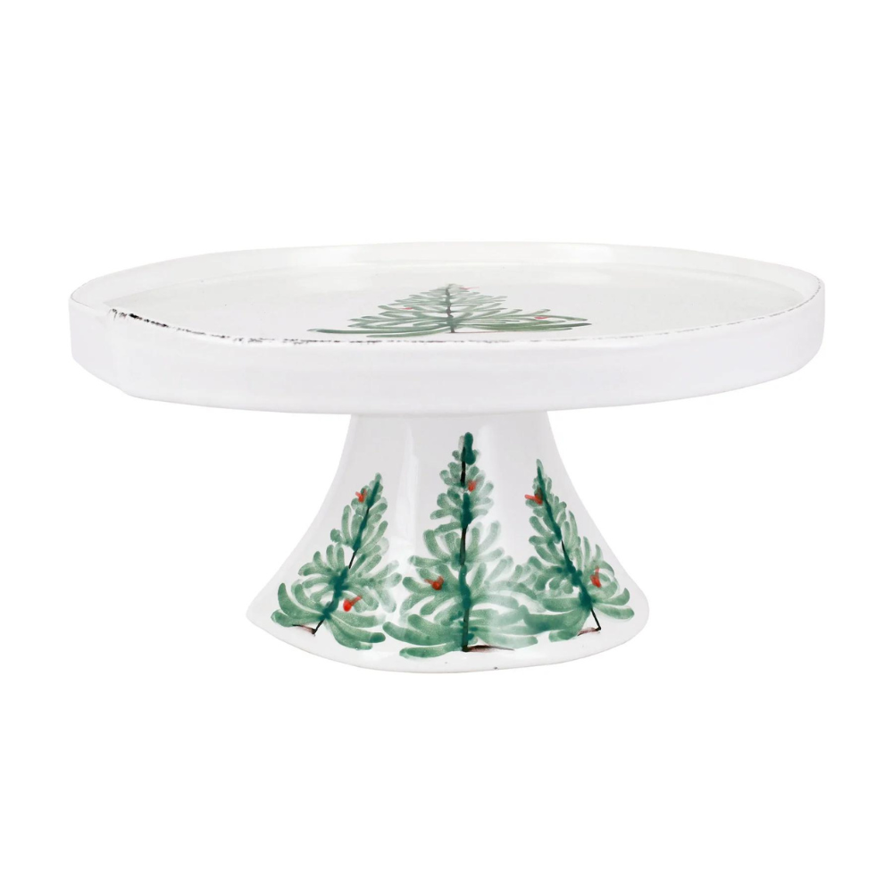 VIETRI Lastra Holiday Large Cake Stand Default Title