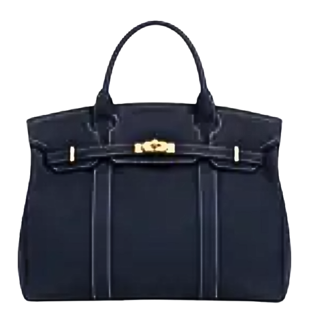 PROPERLY MARKED Iconic Boatkin Canvas Boat Navy Travel Bag Default Title