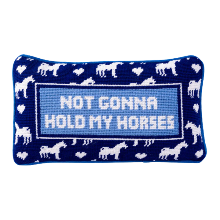 FURBISH STUDIO Hold My Horses Pillow