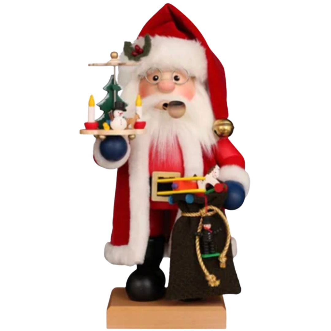 ALEXANDER TARON Santa Smoker Dressed In Red With Pryamid Default Title