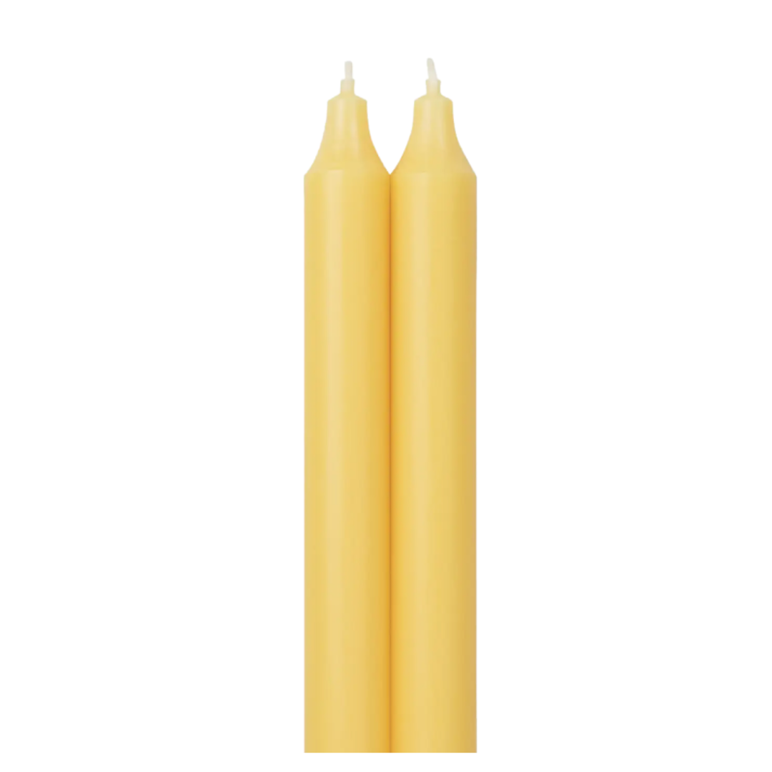 NORTHERN LIGHTS Lemon Zest Taper Candles Set Of 2 Default Title
