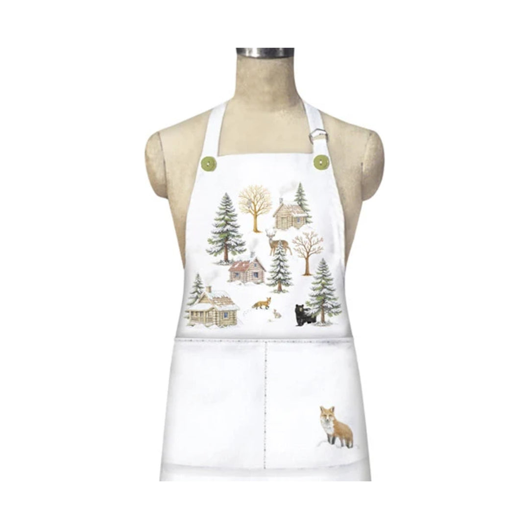 MARY LAKE THOMPSON Winter Cabin Scatter Apron Default Title