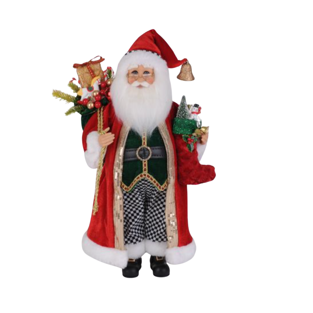 KAREN DIDION Tradiational Stocking Santa