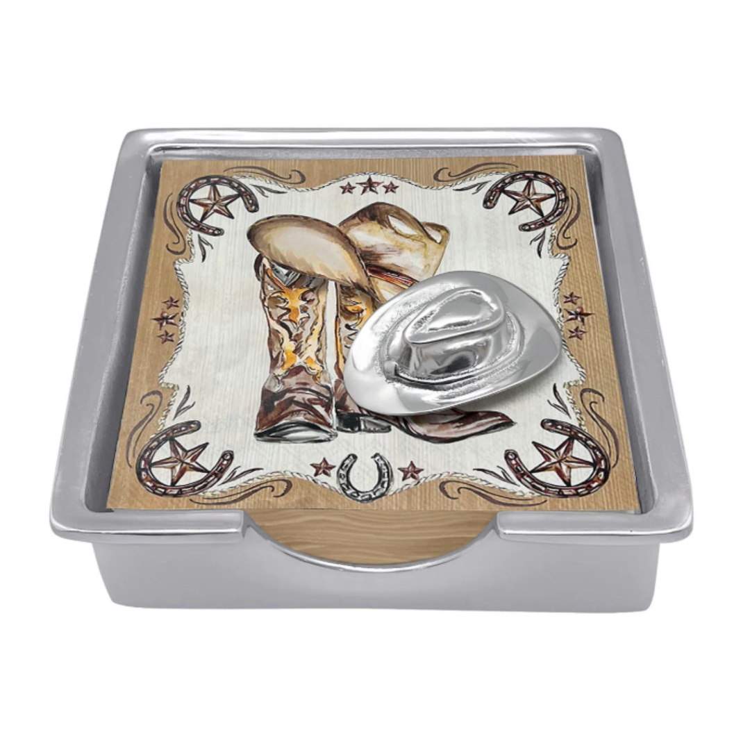 MARIPOSA Cowboy Hat Signature Napkin Box Set