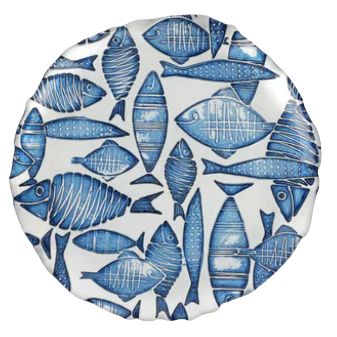 VIETRI Isola Glass Salad Plate